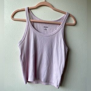 Wild Fable Light Purple Ribbed Tank Top